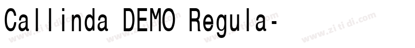 Callinda DEMO Regula字体转换 Callinda DEMO Regula字体转换